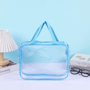 PVC トートバッグ / 化粧品バッグ、カスタマイズ可能な大容量の透明防水化粧品収納