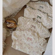 2026 春新作 女の子 リボン 上着 長袖 Tシャツ アンダーシャツ トップス 子供服 73~120cm