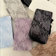 網タイツ 花柄 ドット レース ストッキング  サブカル ギャル グレー 個性的