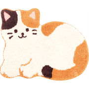 ファンディトアニマル　洗えるマットみけねこ