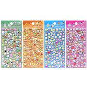 DIY手作り  粘着シール 3D 立体ステッカー  シール デコレーション ぷくぷく ステッカー 文具