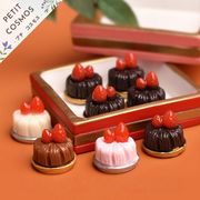 いちごケーキ ショートケーキ チョコレートケーキ デコパーツ DIYパーツ 手芸 ハンドメイド ドールハウス