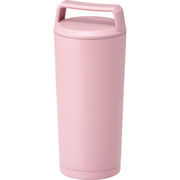 ハンドル付ステンレスタンブラー（３６０ｍｌ）ピンク