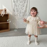 2026春秋子供服 シンプル 可愛い ロンパース 連体服 韓国風 防寒 温かい ベビー服 キッズ服 [66~90cm]