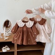 2026春秋子供服 シンプル 可愛い ロンパース 連体服 韓国風 防寒 温かい ベビー服 キッズ服 [73~100cm]