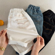 2026春※キッズ ロングパンツ 無地 ベーシック ストレッチカジュアルパンツ 男女兼用