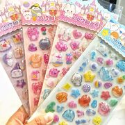 3Dステッカー 手作りDIY 子供おもちゃ 可愛いシール 立体ステッカー 粘着シールLF