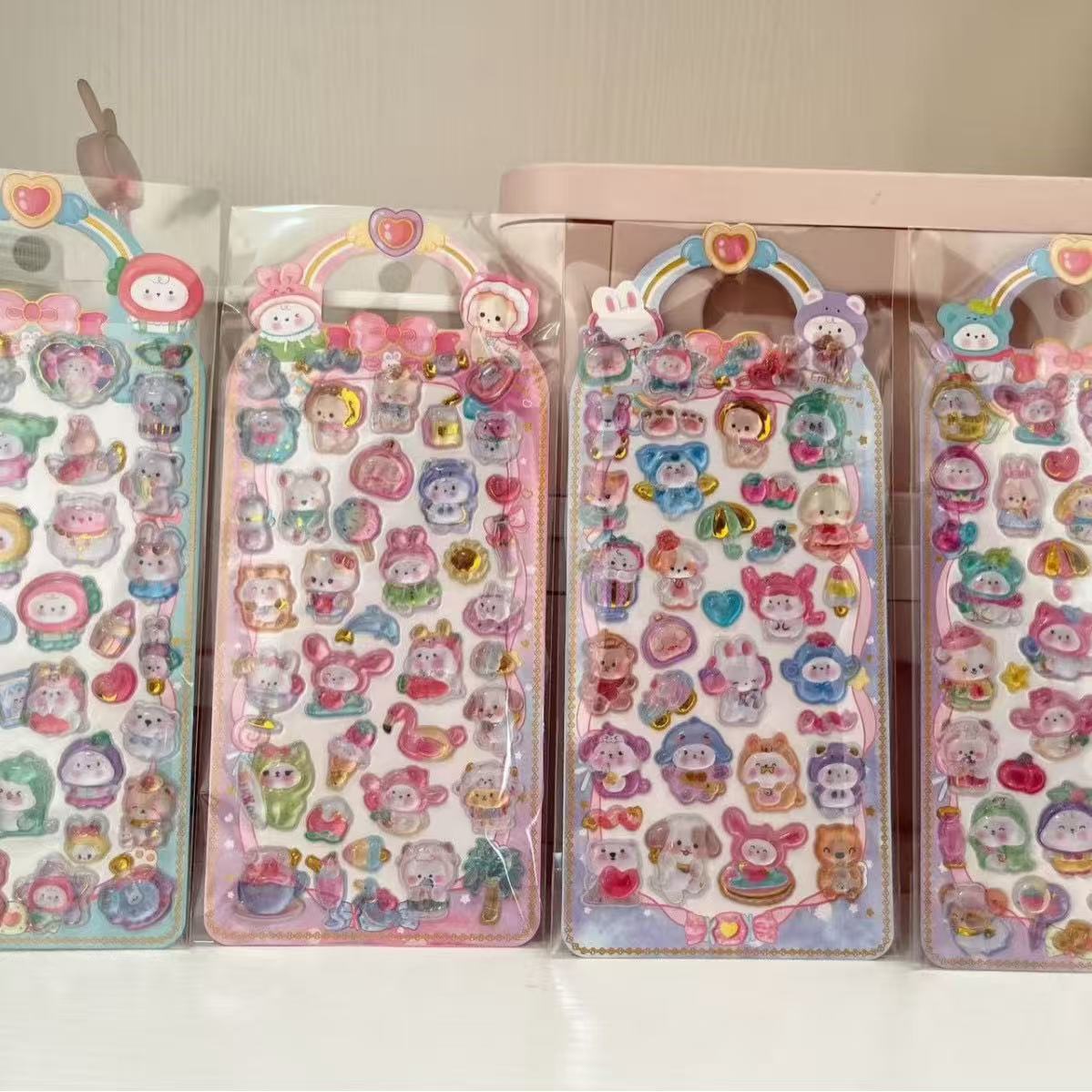 DIY手作★ 立体キャラクターシール★粘着シール★3Dシール★手帳用・創意ステッカー