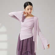 ダンスウェア ヨガ バレエ 体操 ベリーダンス インドダンス 社交ダンス Tシャツ上着 トップス 5色