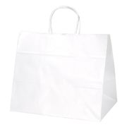 手提げ袋（幅広）白無地（50枚入） 50-5000