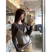 今季マストバイ  気質   おしゃれ   キャミソール+レイヤード  インナー   トップス