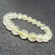ブラジル産 天然石 レモンクォーツ 硫黄水晶 ブレスレット 約9mm 《SION 天然石 パワーストーン》