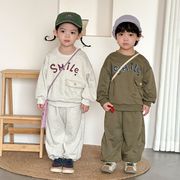 2026年春・秋新作 男女スポーツセット 子供服  ベビーカジュアルスウェットシャツ 2点セット