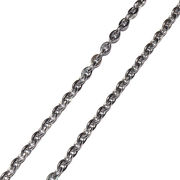 パーツ　サージカルステンレスチェーン　S-21　アズキ(幅約3mm)