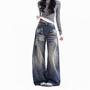 2026 新作★ ロングパンツ ★メンズデニム ★ ロングパンツ　デニム★ 男女兼用 ヒョウ柄  ジーンズ