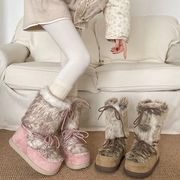 シューズ　スノーブーツ　秋冬　デザイン　韓国ファッション　INS