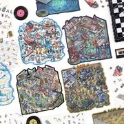 手帳素材★ステッカー★粘着シール★DIYシール 3d造景