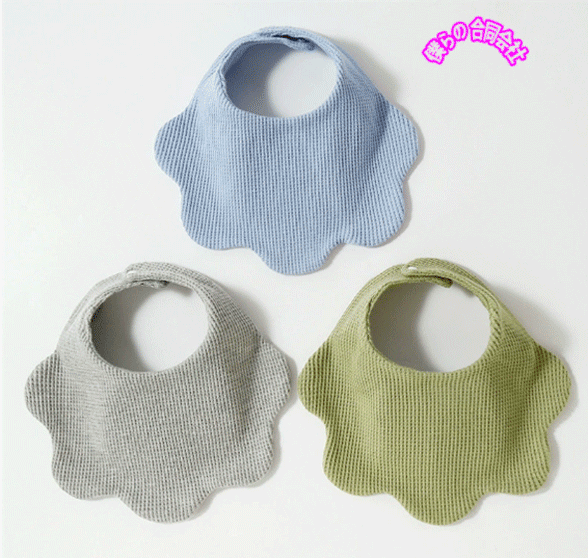 新作　大人気　ベビー用品　ファッション　雑貨　よだれかけ　エプロン　涎掛け　男女兼用　純綿　7色展開