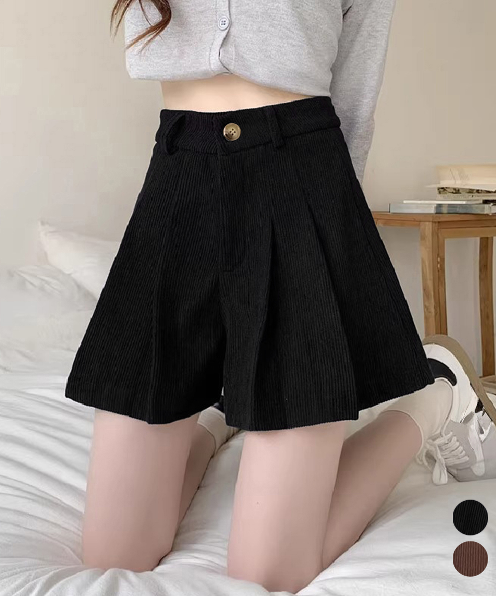 【日本倉庫即納】 コーデュロイ ショートパンツ レディース