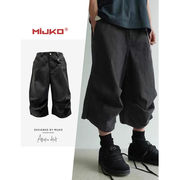 メンズ ワーク風 七分丈 パンツ 男女兼用 ストリート系 ボトムス 春夏 2026新作★