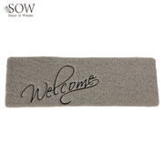 ■SOW（ソウ）■■2026SS　新作■　ふかふかテラスマット　WELCOME　グレー