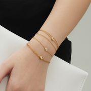 サージカルステンレスブレスレット　アクセサリー　デザイン　金属アレルギー対応　18kコーティング