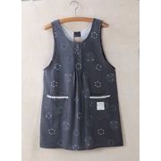 【即納】フラワーPTキッチン　レディースエプロン 保育士 介護士