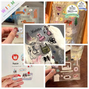 犬 猫 3Dシール 手帳用・創意ステッカー DIY 立体キャラクターシール 粘着シール 贈り物 子供