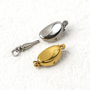 ステンレス304 マグネットクラスプ 17*7mm 内径2mm 留め具  金具  接続金具 ハンドメイド 高耐久【s-cl30】