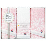 今治銘布 花衣 フェイスタオル　３枚 ピンク 22743-02830-100