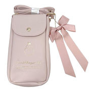 san-x すみっコぐらし ショルダーポシェット スマホポーチ 箔押し リボン付き えびふらいのしっ