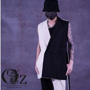 ロングジレ V系 ジレ ベスト ロング丈 ロングジレ ベスト ホスト ヴィジュアル系