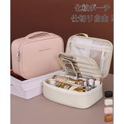 【日本倉庫即納】 メイクポーチ 大容量 仕切りコスメポーチ