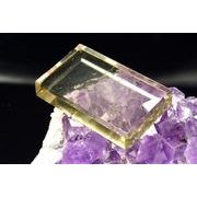 【１点物】AAAA☆高透明 リビアングラス 27x17mm プレート ルース _PC9860