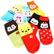 ソックス ディズニー 顔柄 靴下 8足セット【小ロット販売】