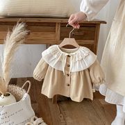 2026春秋子供服 可愛い トレンチコート 韓国風 トップス ベビー服 ガールズ服 キッズ服[73~110cm]