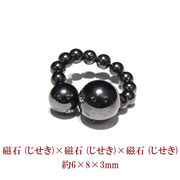 【ことほぎ】耳つぼ　イヤーカフ　磁石 (じせき)　丸　約6mm×約8mm　日本製
