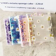 雑貨 A7 サイズ クリアシール帳 バインダー 透明穴 シール収納 シール帳 台紙 剥離紙 クリア