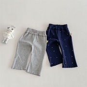 2026春新作　子供服　女の子　リボン　ロングパンツ　ラッパズボン　カジュアル　可愛い　ボトムス　2色