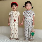 2026 春夏新作 新品 ★ 韓国風 子供服★カジュアルベスト＋ロングパンツ 2点セット 80-130cm