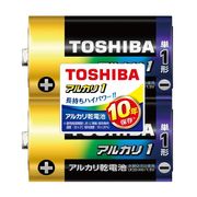 東芝 アルカリ乾電池 アルカリ1 単1形 2本パック LR20AN 2KP