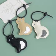 3色  PU   猫キーホルダー  バッグチャーム  ねこ  猫雑貨 キーホルダー   ねこ ネコ 猫雑貨