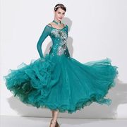 モダンダンスドレス、社交ダンス衣装、ワルツダンスドレスYM0104