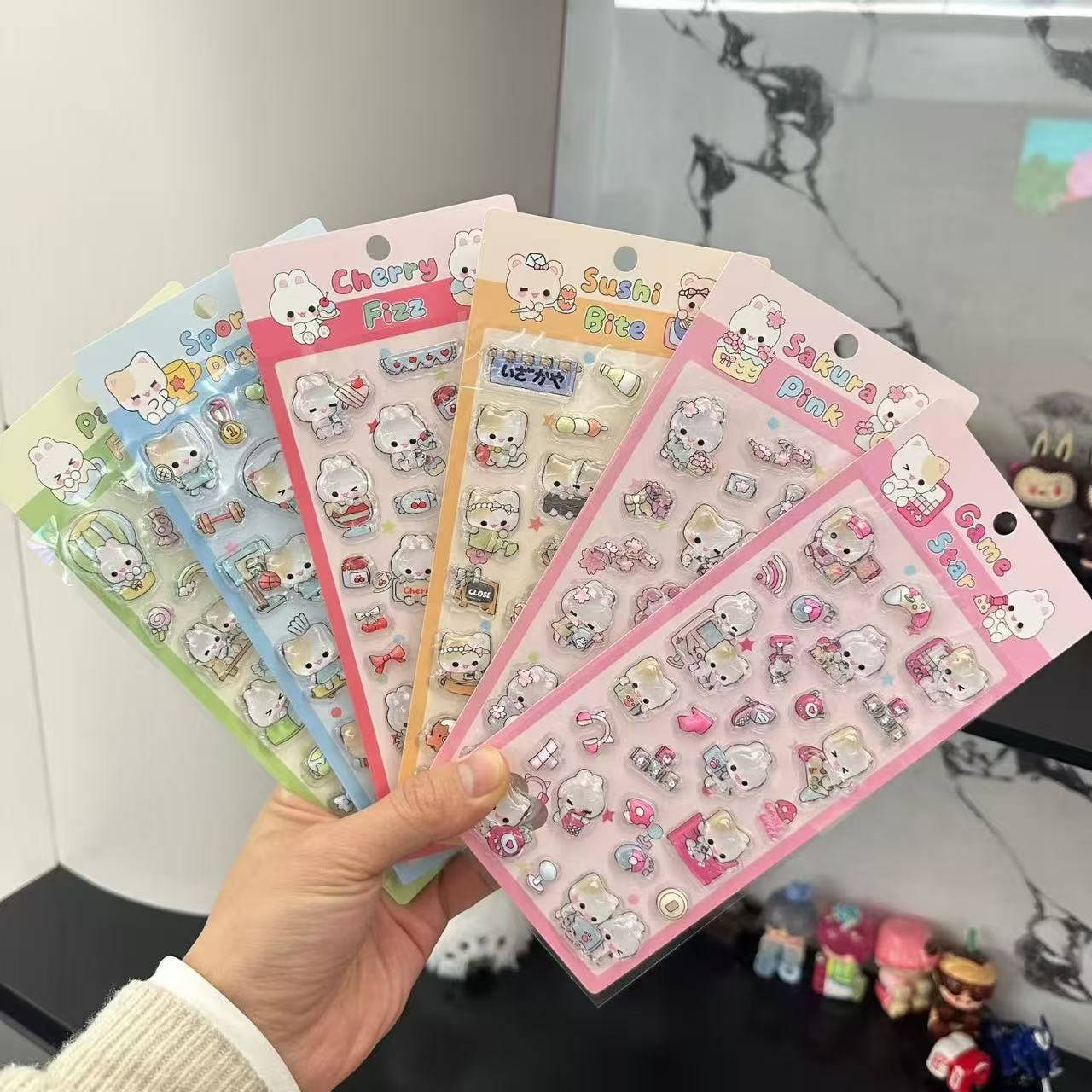 新商品 DIY 粘着シール 3D 立体ステッカー  シール デコレーション ぷくぷく ステッカー 文具
