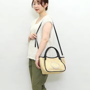 2026新作【COOCO】 SMILEY パール刺繍シート2WAY トートバッグ