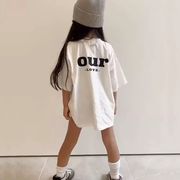 2026夏新作DC　子供服　キッズ　女の子　半袖 T-シャツ　トップス　親子ルック　おしゃれ　90～150cm