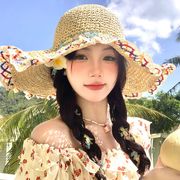 麦わら帽子　ストローハット　日焼け止め　春夏