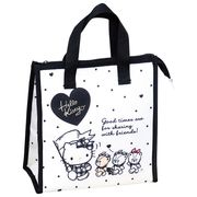 ランチバッグ 保冷バッグ サンリオ 保温 保冷 スクエアバッグ ファスナー付き モノトーン【小ロット