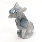 ≪特価品/国内在庫≫モスアゲート/いぬ犬/彫刻/約57x31x23mm