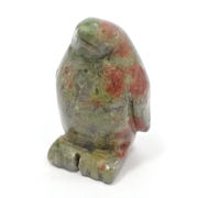 ≪特価品/国内在庫≫ユナカイト/ペンギン/彫刻/約38x24x21mm